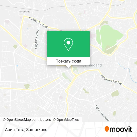 Карта Азия Тета