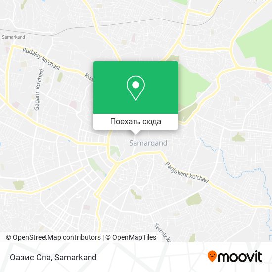 Карта Оазис Спа