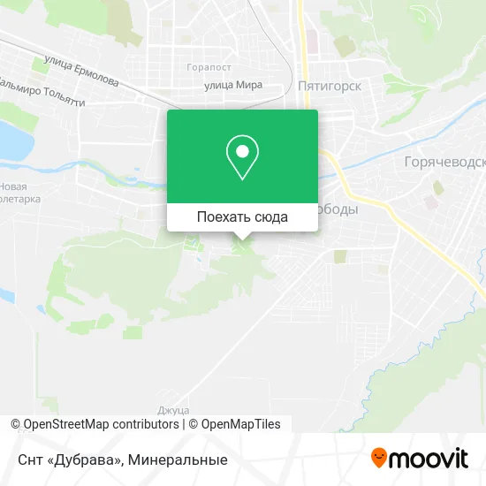 Карта Снт «Дубрава»