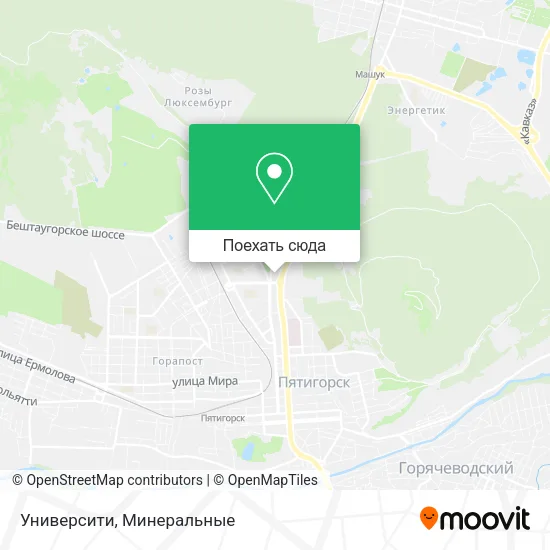 Карта Университи