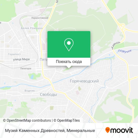 Карта Музей Каменных Древностей