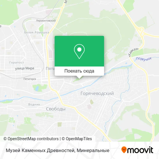 Карта Музей Каменных Древностей