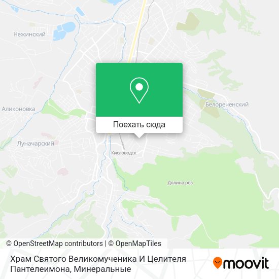 Карта Храм Святого Великомученика И Целителя Пантелеимона