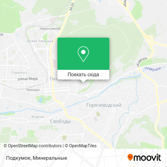 Карта Подкумок