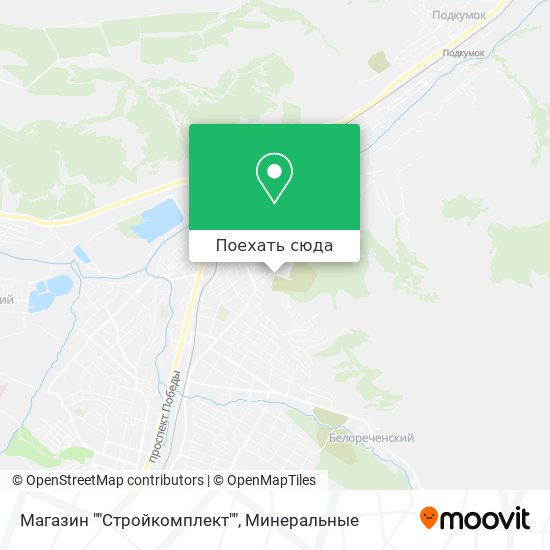 Карта Магазин ""Стройкомплект""