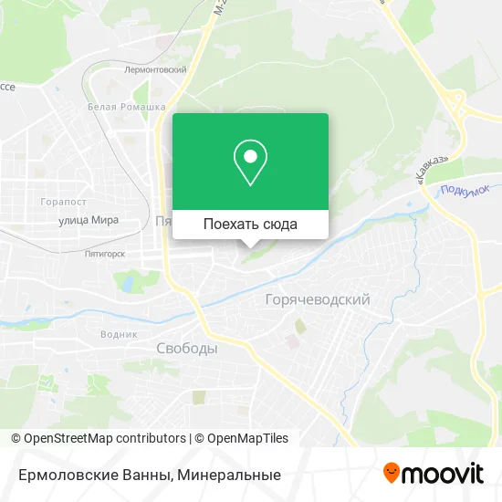 Карта Ермоловские Ванны