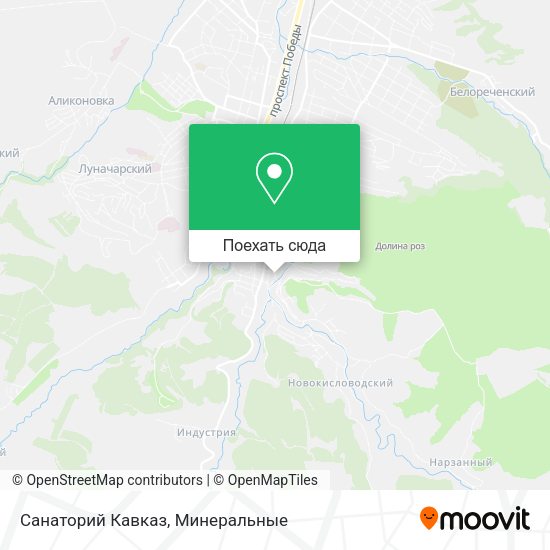 Карта Санаторий Кавказ