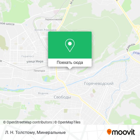Карта Л. Н. Толстому