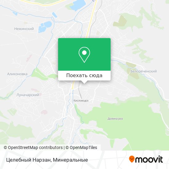 Карта Целебный Нарзан