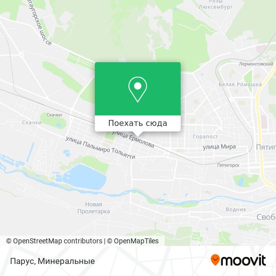 Карта Парус