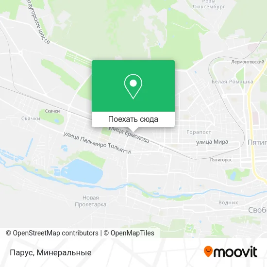 Карта Парус