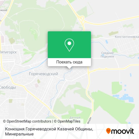 Карта Конюшня Горячеводской Казачей Общины