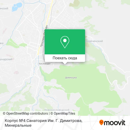 Карта Корпус №4 Санатория Им. Г. Димитрова