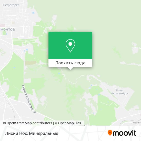 Карта Лисий Нос