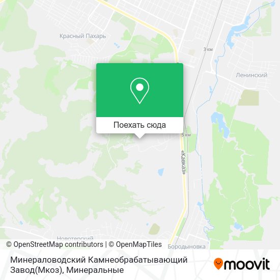Карта Минераловодский Камнеобрабатывающий Завод(Мкоз)