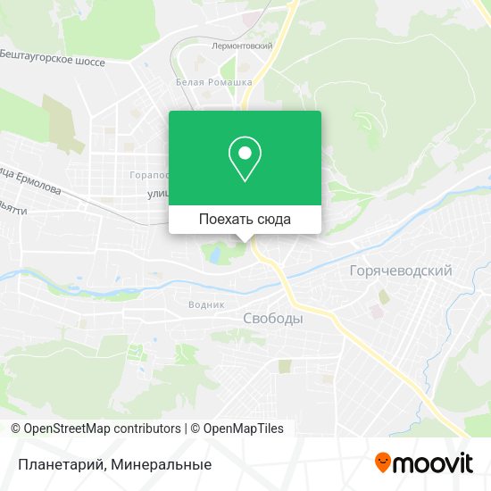 Карта Планетарий