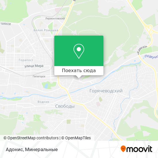 Карта Адонис