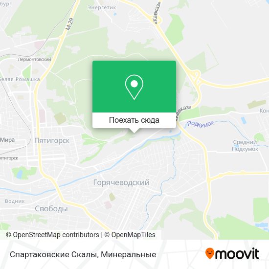 Карта Спартаковские Скалы