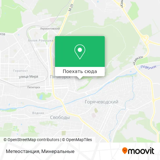 Карта Метеостанция