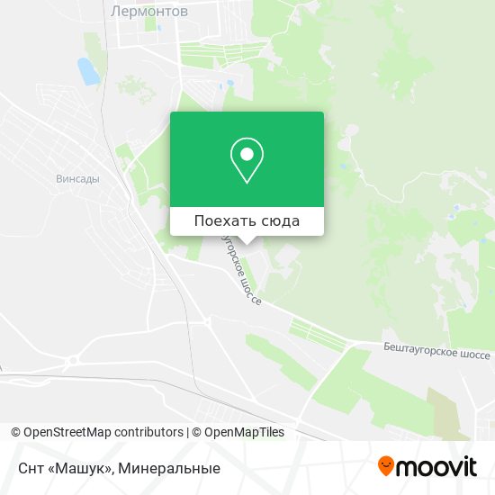 Карта Снт «Машук»