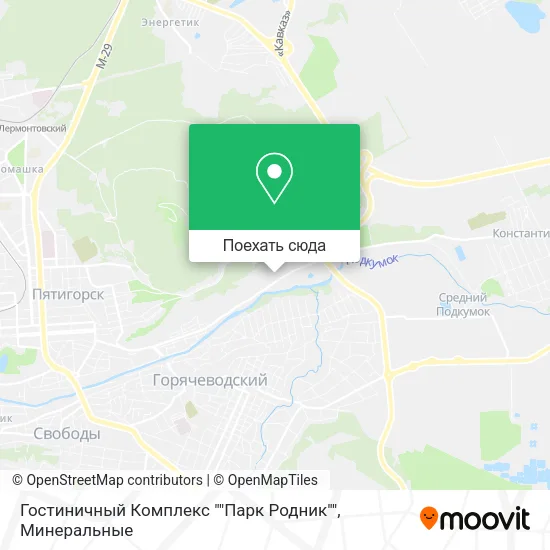 Карта Гостиничный Комплекс ""Парк Родник""