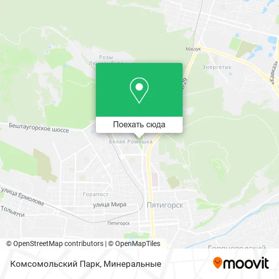 Карта Комсомольский Парк