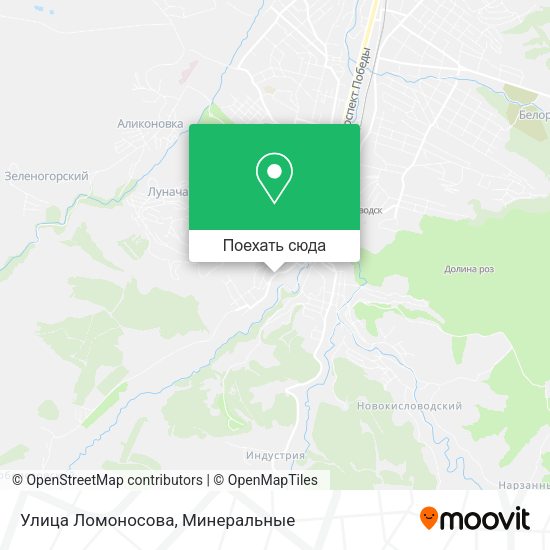 Карта Улица Ломоносова