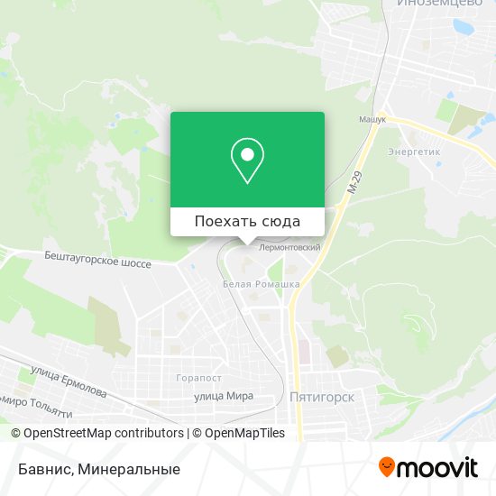 Карта Бавнис