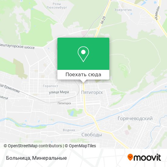 Карта Больница