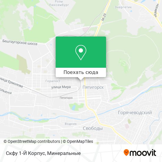 Карта Скфу 1-Й Корпус