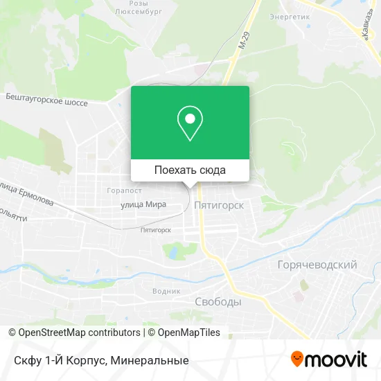 Карта Скфу 1-Й Корпус
