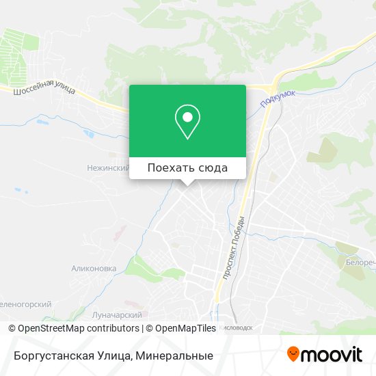 Карта Боргустанская Улица
