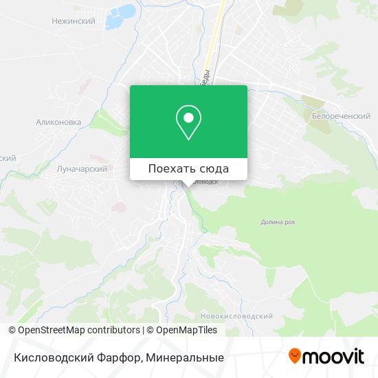 Карта Кисловодский Фарфор