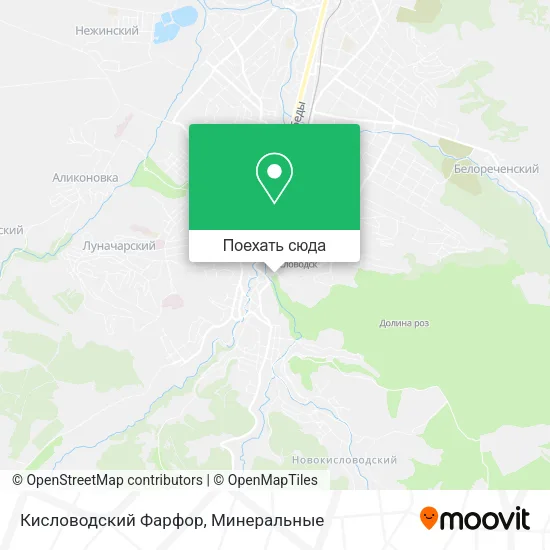 Карта Кисловодский Фарфор