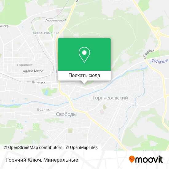 Карта Горячий Ключ