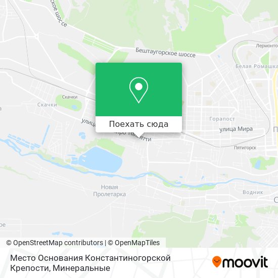 Карта Место Основания Константиногорской Крепости