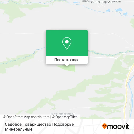 Карта Садовое Товарищество Подоворье