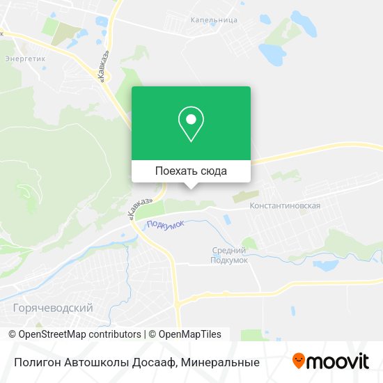 Карта Полигон Автошколы Досааф