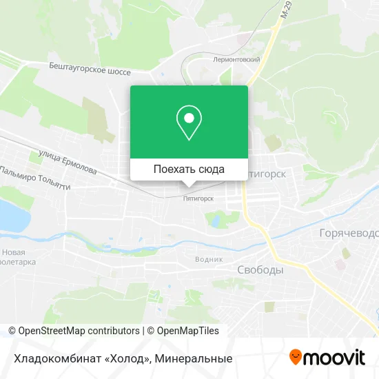 Карта Хладокомбинат «Холод»