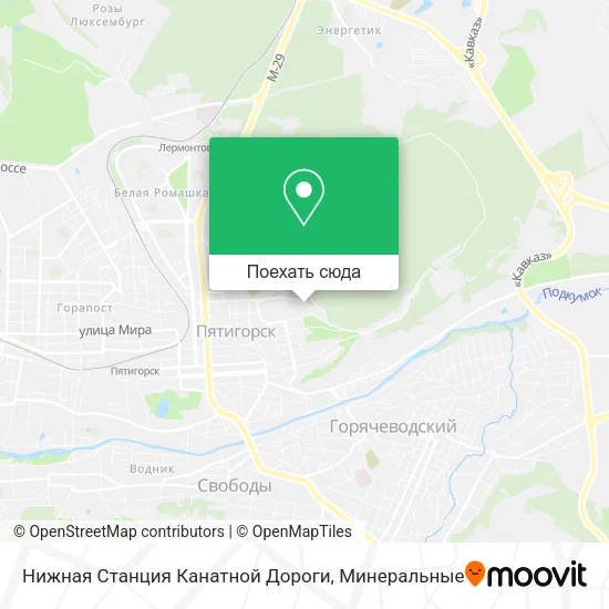 Карта Нижная Станция Канатной Дороги