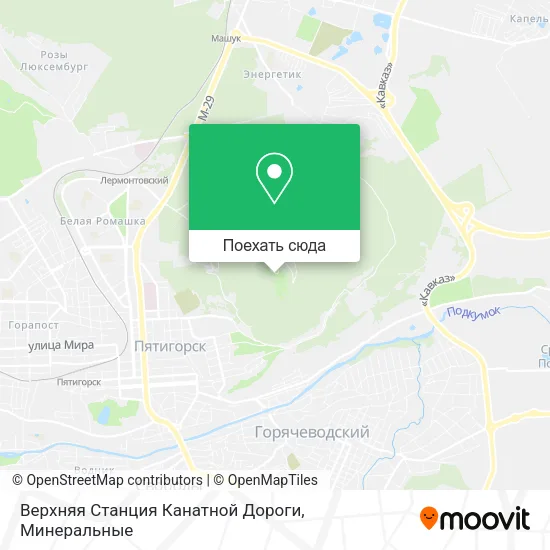 Карта Верхняя Станция Канатной Дороги