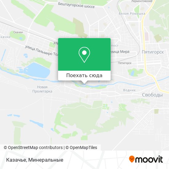 Карта Казачье