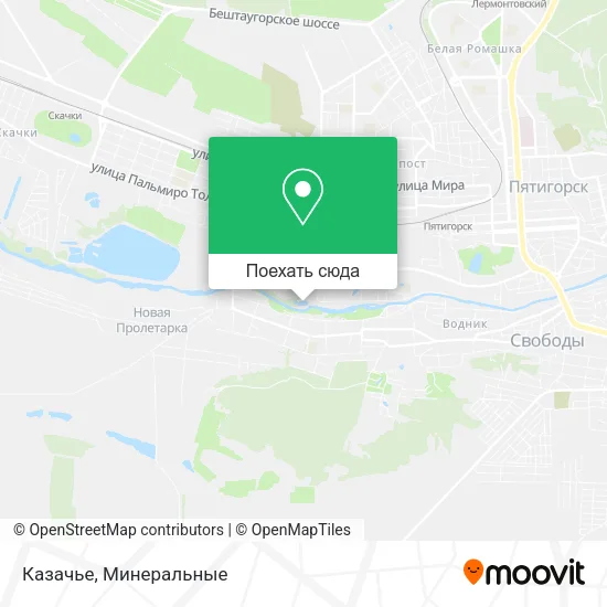 Карта Казачье