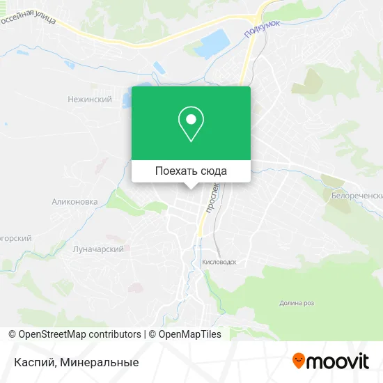 Карта Каспий