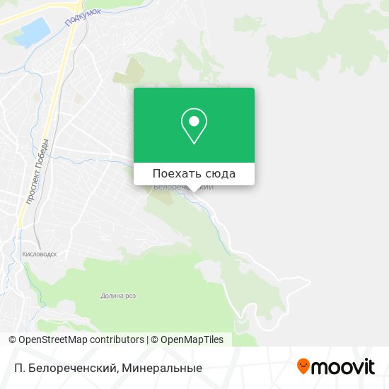 Карта П. Белореченский