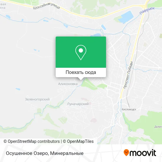 Карта Осушенное Озеро