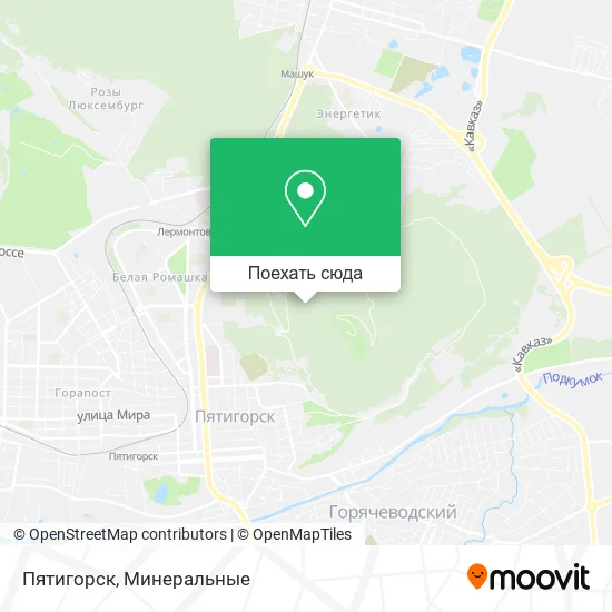 Карта Пятигорск