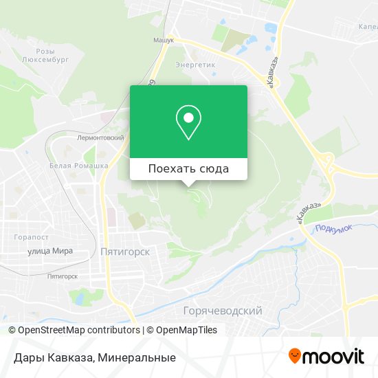 Карта Дары Кавказа