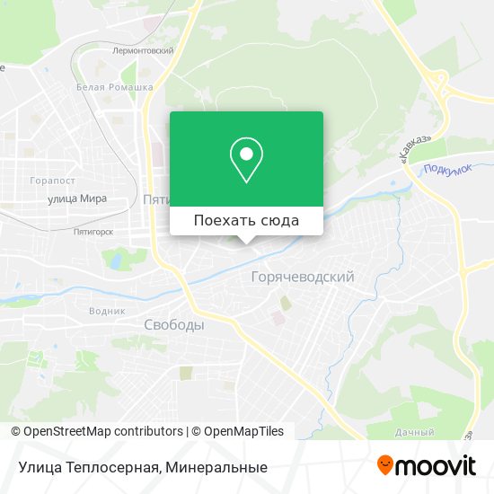 Карта Улица Теплосерная