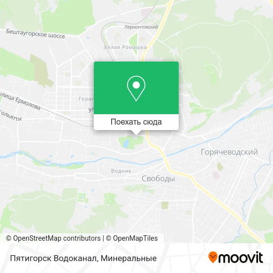 Карта Пятигорск Водоканал